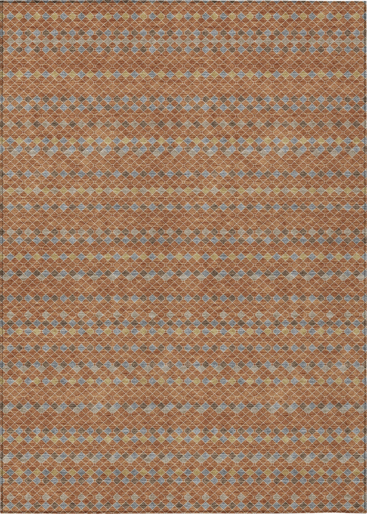 Piper Looms Chantille Stripes ACN1416 Paprika Machine Washable Area Rug main image