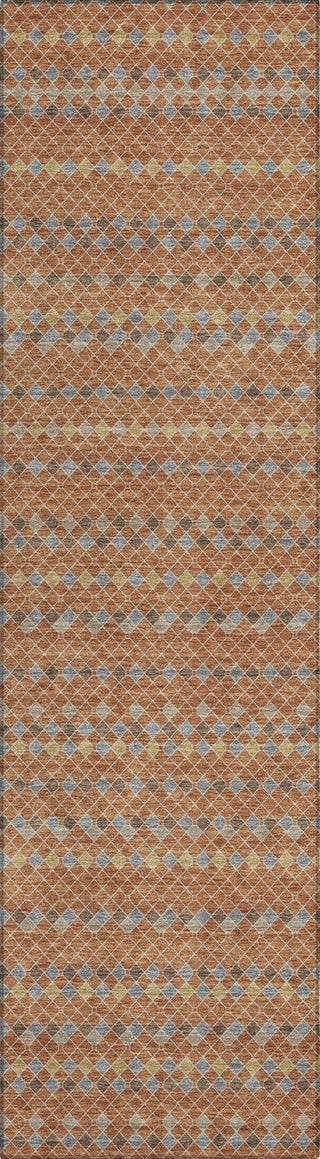 Piper Looms Chantille Stripes ACN1416 Paprika Machine Washable Area Rug Runner Main Image