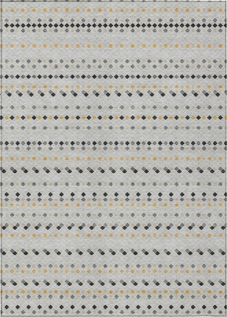 Piper Looms Chantille Stripes ACN1417 Silver Machine Washable Area Rug main image