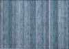 Piper Looms Chantille Stripes ACN1420 Denim Machine Washable Area Rug Scatter Main Image