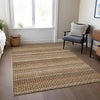 Piper Looms Chantille Stripes ACN1424 Paprika Machine Washable Area Rug Lifestyle Image Feature