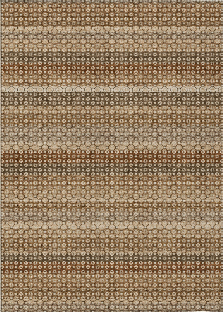 Piper Looms Chantille Stripes ACN1426 Taupe Machine Washable Area Rug main image