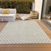 Piper Looms Chantille Lattice ACN1428 Beige Machine Washable Area Rug Outdoor Lifestyle Image Feature