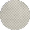 Piper Looms Chantille Lattice ACN1428 Beige Machine Washable Area Rug Round Main Image