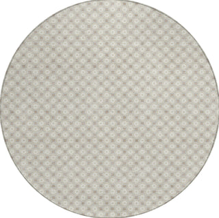 Piper Looms Chantille Lattice ACN1428 Beige Machine Washable Area Rug Round Main Image