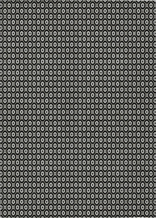 Piper Looms Chantille Lattice ACN1429 Black Machine Washable Area Rug main image