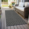 Piper Looms Chantille Lattice ACN1429 Black Machine Washable Area Rug Runner Outdoor Lifestyle Image Feature