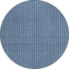 Piper Looms Chantille Lattice ACN1430 Blue Machine Washable Area Rug Round Main Image