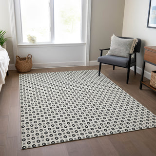 Piper Looms Chantille Lattice ACN1432 Ivory Machine Washable Area Rug Lifestyle Image Feature