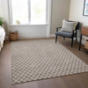 Piper Looms Chantille Lattice ACN1435 Taupe Machine Washable Area Rug Lifestyle Image Feature