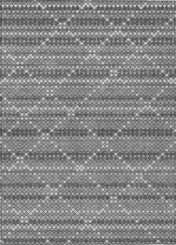 Piper Looms Chantille Lattice ACN1438 Gray Machine Washable Area Rug main image