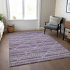 Piper Looms Chantille Lattice ACN1439 Purple Machine Washable Area Rug Lifestyle Image Feature