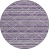 Piper Looms Chantille Lattice ACN1439 Purple Machine Washable Area Rug Round Main Image