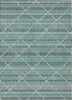 Piper Looms Chantille Lattice ACN1440 Teal Machine Washable Area Rug main image