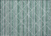 Piper Looms Chantille Lattice ACN1440 Teal Machine Washable Area Rug Scatter Main Image