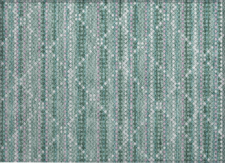 Piper Looms Chantille Lattice ACN1440 Teal Machine Washable Area Rug Scatter Main Image