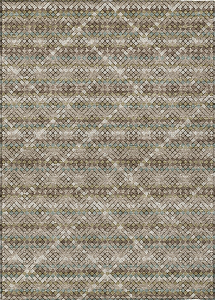 Piper Looms Chantille Lattice ACN1441 Taupe Machine Washable Area Rug main image