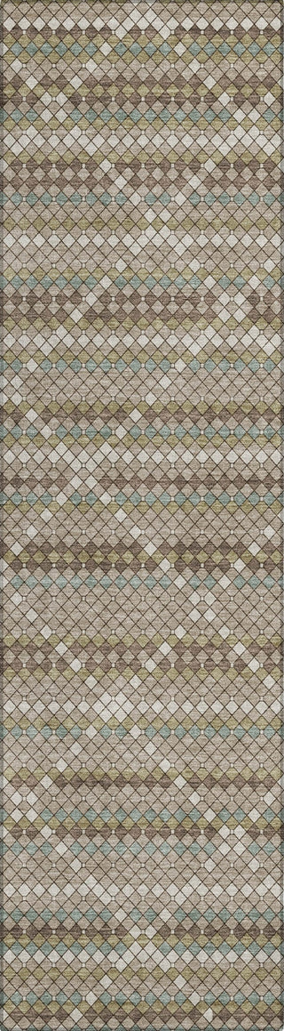 Piper Looms Chantille Lattice ACN1441 Taupe Machine Washable Area Rug Runner Main Image