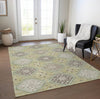 Piper Looms Chantille Formal ACN1442 Aloe Machine Washable Area Rug Lifestyle Image Feature