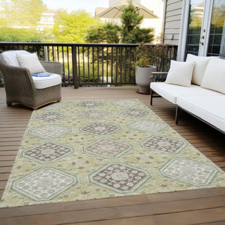 Piper Looms Chantille Formal ACN1442 Aloe Machine Washable Area Rug Outdoor Lifestyle Image Feature