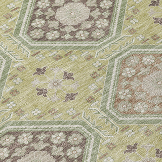Piper Looms Chantille Formal ACN1442 Aloe Machine Washable Area Rug Swatch Image