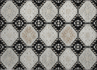 Piper Looms Chantille Formal ACN1443 Black Machine Washable Area Rug Scatter Main Image