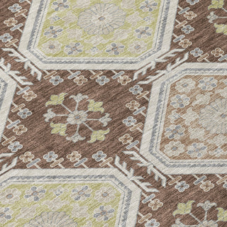 Piper Looms Chantille Formal ACN1444 Chocolate Machine Washable Area Rug Swatch Image
