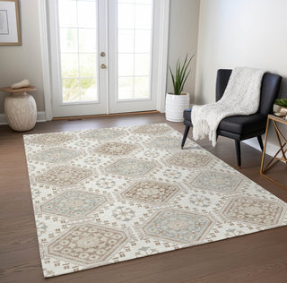 Piper Looms Chantille Formal ACN1445 Ivory Machine Washable Area Rug Lifestyle Image Feature