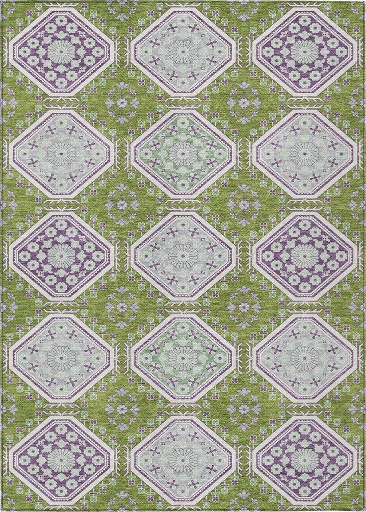 Piper Looms Chantille Formal ACN1446 Lime Machine Washable Area Rug main image