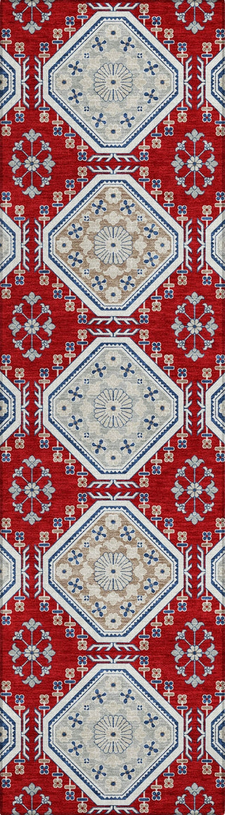Piper Looms Chantille Formal ACN1448 Red Machine Washable Area Rug Runner Main Image