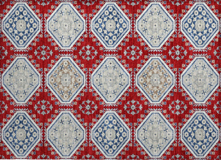 Piper Looms Chantille Formal ACN1448 Red Machine Washable Area Rug Scatter Main Image