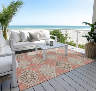 Piper Looms Chantille Formal ACN1449 Salmon Machine Washable Area Rug Outdoor Lifestyle Image Feature