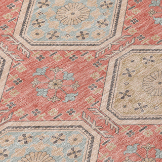 Piper Looms Chantille Formal ACN1449 Salmon Machine Washable Area Rug Swatch Image