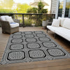 Piper Looms Chantille Geometric ACN1452 Black Machine Washable Area Rug Outdoor Lifestyle Image Feature
