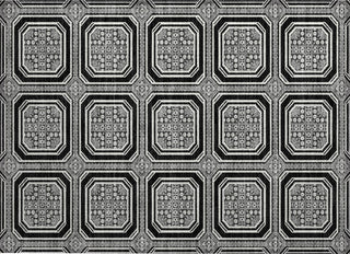 Piper Looms Chantille Geometric ACN1452 Black Machine Washable Area Rug Scatter Main Image