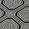 Piper Looms Chantille Geometric ACN1452 Black Machine Washable Area Rug Swatch Image