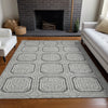 Piper Looms Chantille Geometric ACN1456 Gray Machine Washable Area Rug Lifestyle Image Feature