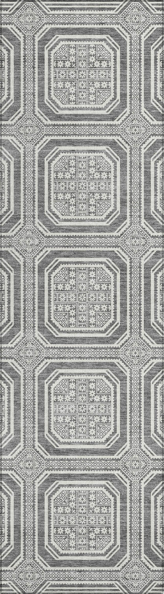 Piper Looms Chantille Geometric ACN1456 Gray Machine Washable Area Rug Runner Main Image