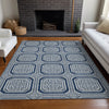 Piper Looms Chantille Geometric ACN1459 Navy Machine Washable Area Rug Lifestyle Image Feature