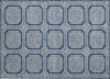 Piper Looms Chantille Geometric ACN1459 Navy Machine Washable Area Rug Scatter Main Image