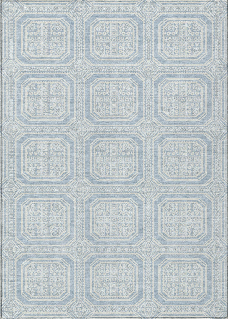 Piper Looms Chantille Geometric ACN1462 Sky Machine Washable Area Rug main image