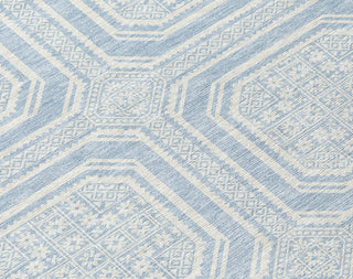 Piper Looms Chantille Geometric ACN1462 Sky Machine Washable Area Rug Swatch Image
