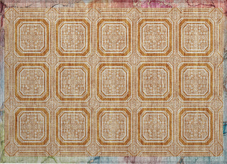 Piper Looms Chantille Geometric ACN1464 Terracotta Machine Washable Area Rug Scatter Main Image