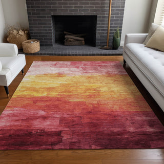 Piper Looms Chantille Stripes ACN1465 Blush Machine Washable Area Rug Lifestyle Image Feature