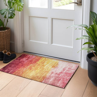 Piper Looms Chantille Stripes ACN1465 Blush Machine Washable Area Rug Scatter Lifestyle Image Feature