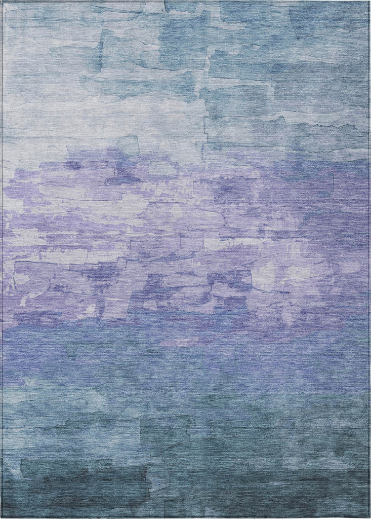 Piper Looms Chantille Stripes ACN1466 Denim Machine Washable Area Rug main image