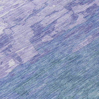 Piper Looms Chantille Stripes ACN1466 Denim Machine Washable Area Rug Swatch Image