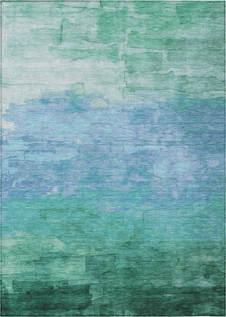 Piper Looms Chantille Stripes ACN1471 Teal Machine Washable Area Rug main image