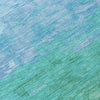 Piper Looms Chantille Stripes ACN1471 Teal Machine Washable Area Rug Swatch Image