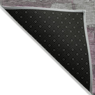 Piper Looms Chantille Abstract ACN1473 Aloe Machine Washable Area Rug Backing Image